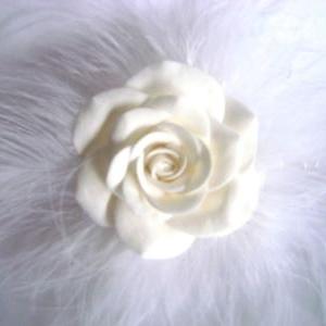 Flower Girl Rose Hair Pin. Wedding Accessories