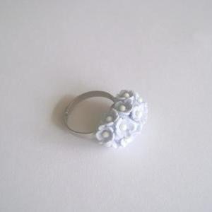 Forget Me Not Ring - Adjustable cla..
