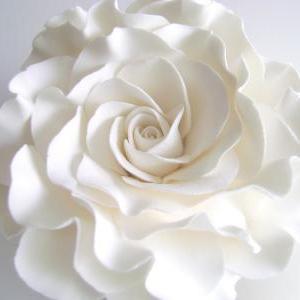 Wedding Cake Topper. White Rose Cak..