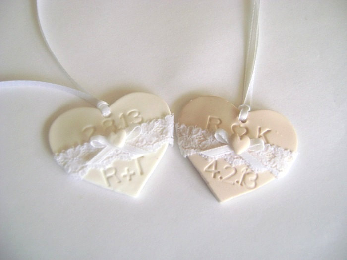 Laced Wedding Favor Tag. Initials Favor Tag. Set of 10. Made-to-Order