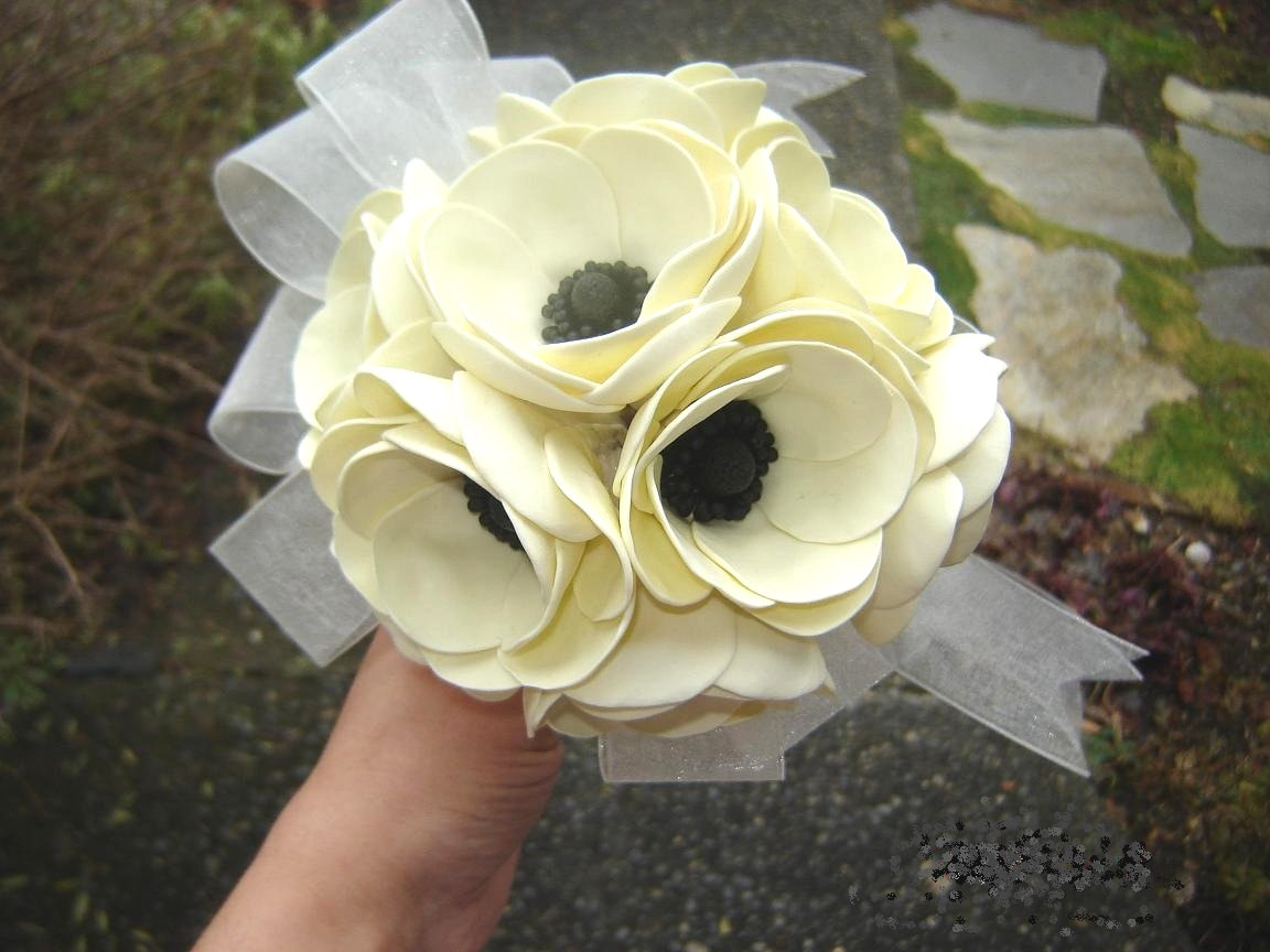 Poppies Wedding Bouquet - Bridal/bridesmaid Bouquet